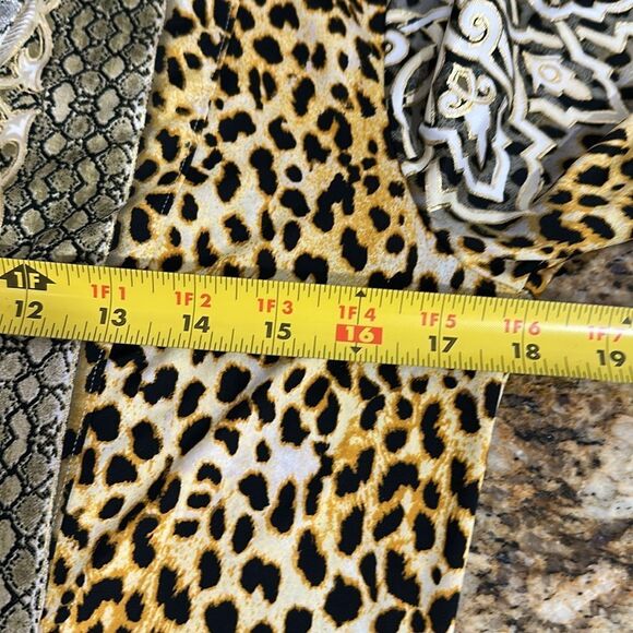 Cache Leopard Print Long Sleeve Collared Button Snap Shirt Size S - Picture 7 of 10